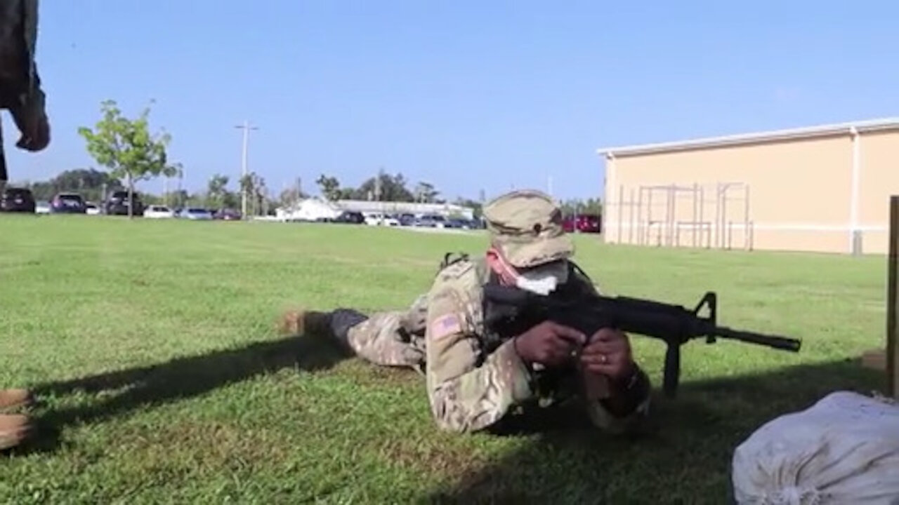 Citizen-Soldiers qualify with their weapons during COVID