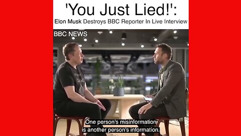 Elon Musk Destroys BBC Reporter in Live Interview