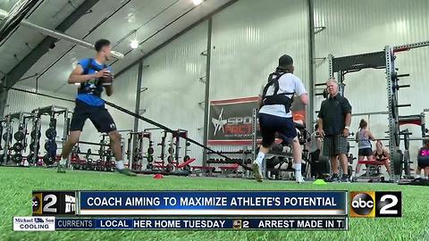 Sports performance coach aiming to maximize Maryland athlete's potential