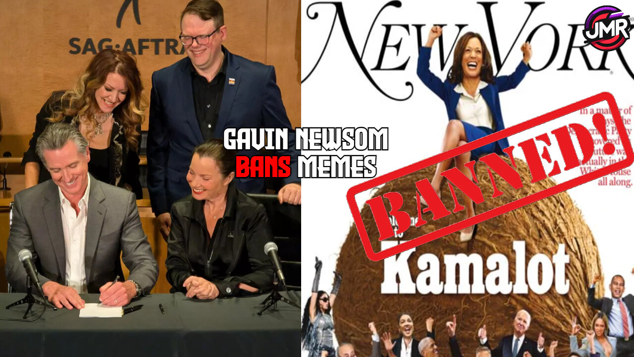 Gavin Newsom makes Memes ILLEGAL, Threatens Arrest for political speech