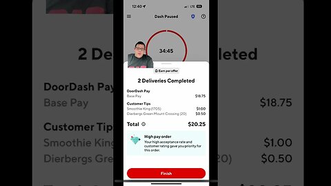 Doordash pays great on low tip order #shorts #gigwarsofficial #doordash