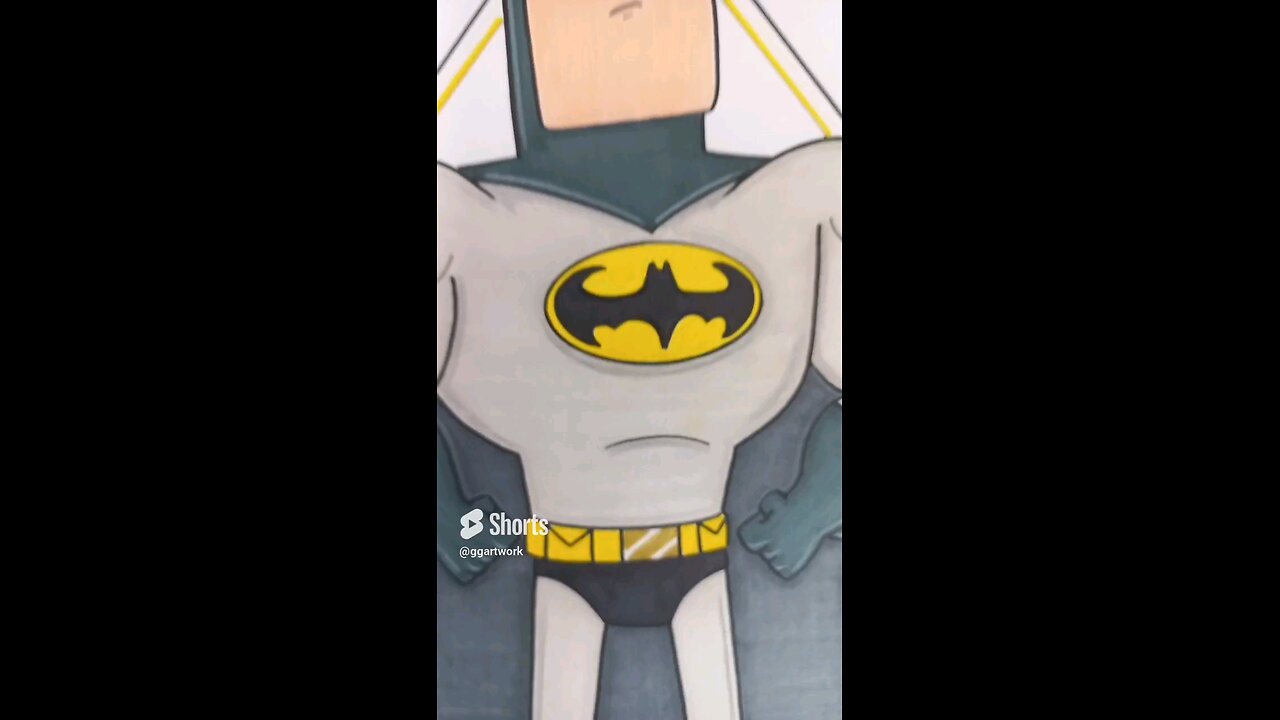 Batman! Teen Titans Go Style Cartoon Drawing