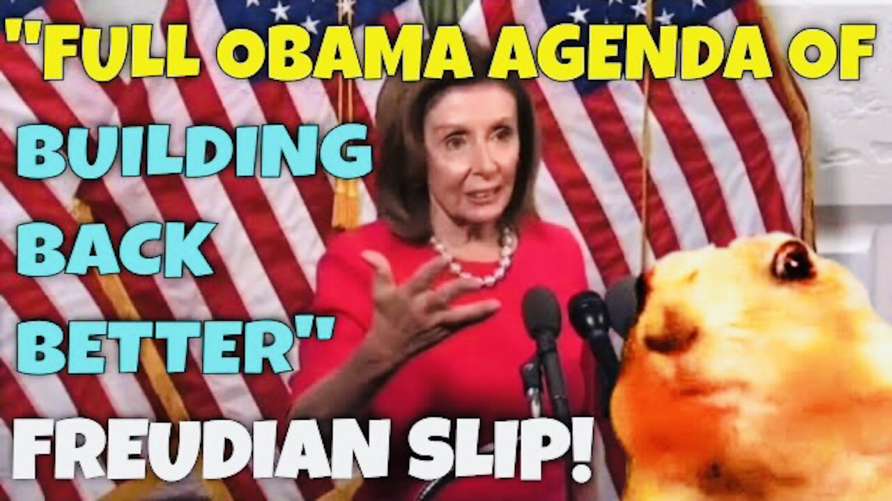 FREUDIAN SLIP! Nancy Pelosi admits following the OBAMA AGENDA! 😱