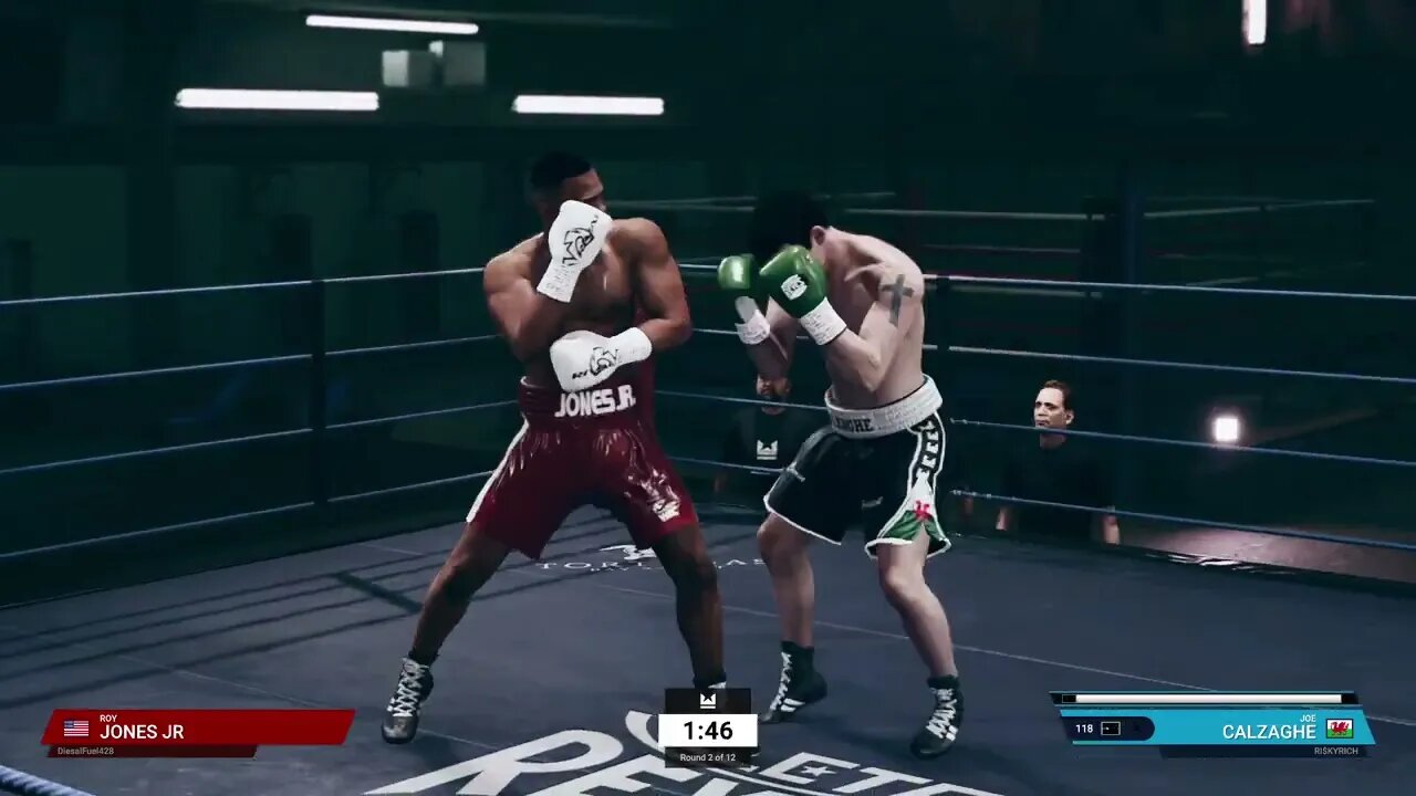 Undisputed Boxing Online Ranked Gameplay Joe Calzaghe vs Roy Jones Jr. 3 (Chasing Platinum 1)