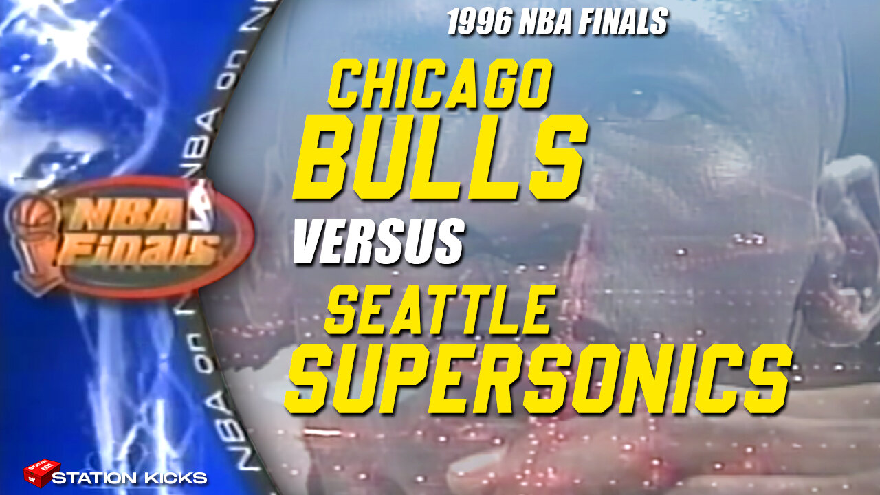 BULLS vs SUPERSONICS 1996 NBA Finals - Game 6 Highlights - 50 fps