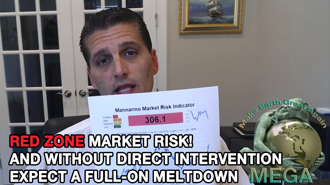 RED ZONE MARKET RISK! AND WITHOUT DIRECT INTERVENTION EXPECT A FULL-ON MELTDOWN.