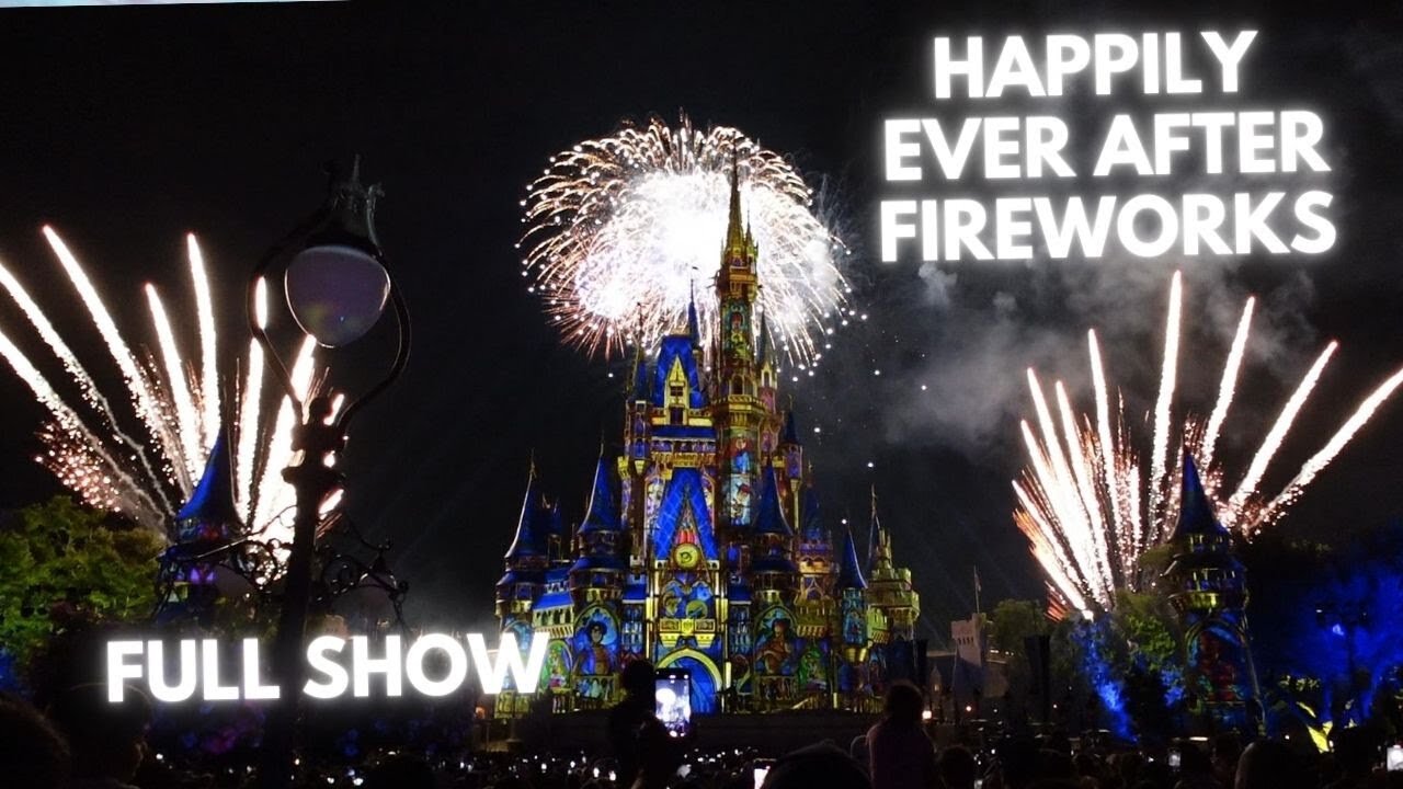 Happily Ever After Fireworks in 4K | Walt Disney World Magic Kingdom