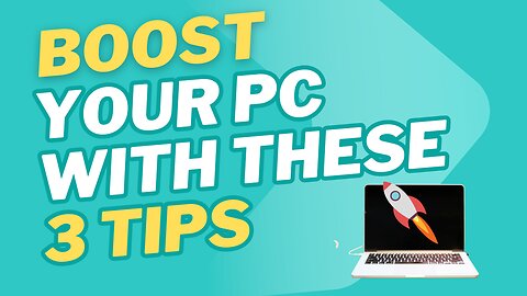 Speed Up your computer in 3 easy steps