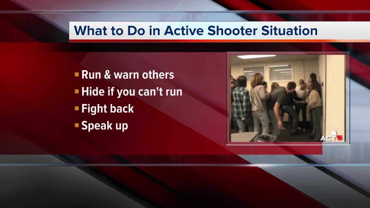 What to do in an active shooter situation