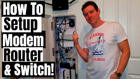 HOME NETWORKING 101 - MODEM, ROUTER & SWITCH - RESIDENTIAL NETWORK PANEL SETUP - HOW TO