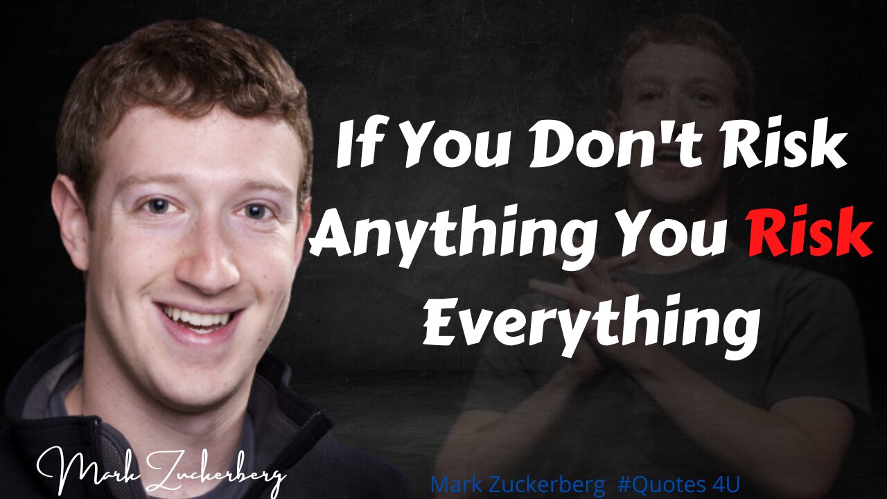 Mark Zuckerberg Interesting Quotes 4U