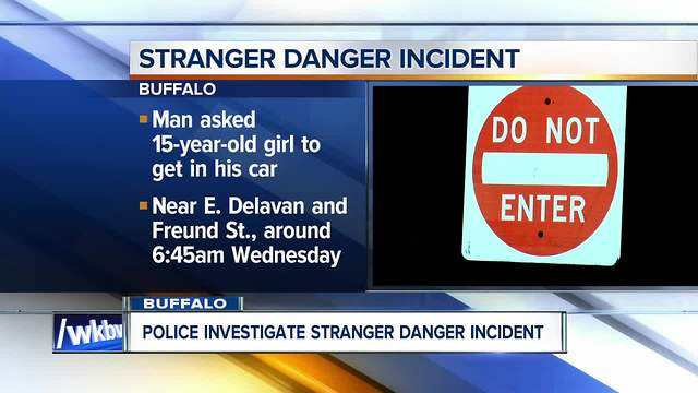 Stranger danger alert involving 15-year-old girl