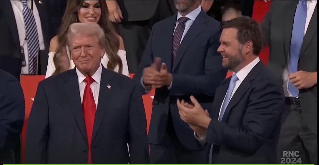 President Trumps entrance at last nights RNC