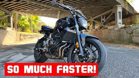 THIS Simple Change Made My FZ07 FASTER!