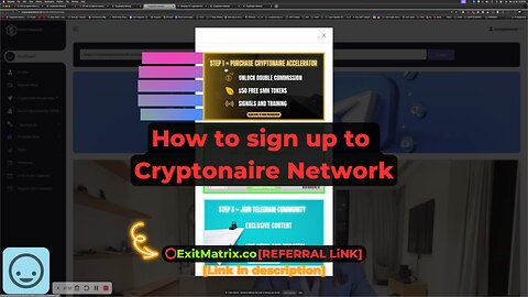 How to sign up to Cryptonaire Network + Referral Link 🔗