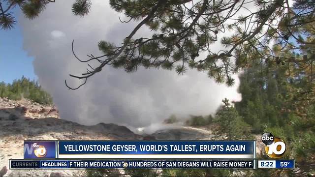 Yellowstone Geyser Erupted