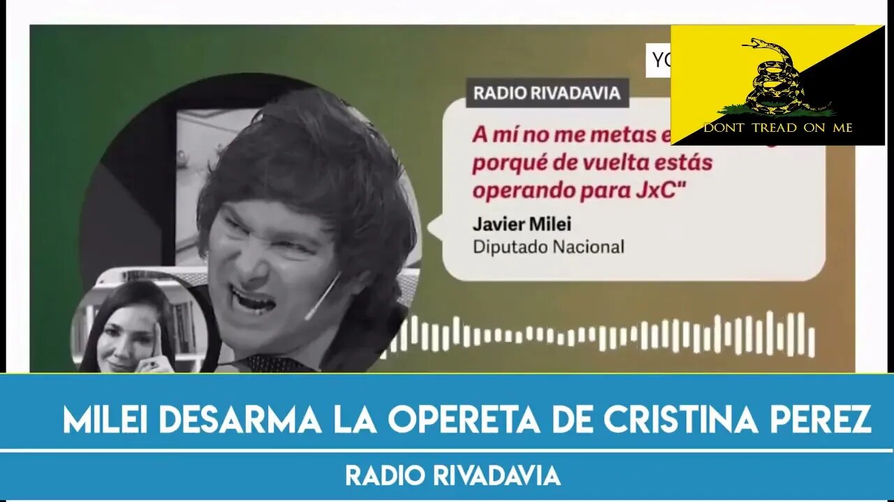 2022 10 05 Javier Milei desmantela la opereta a Cristina Perez Radio Rivadavia