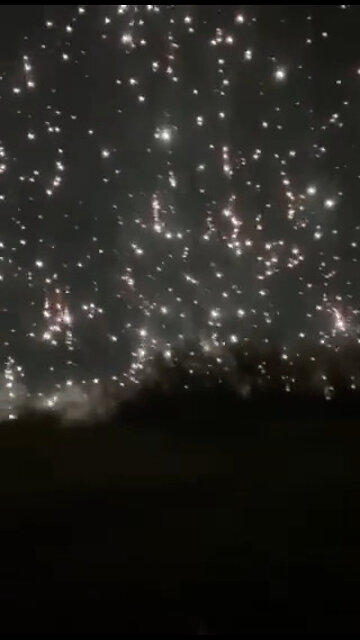 Fire rains down from the sky onto Ukrainian forces
