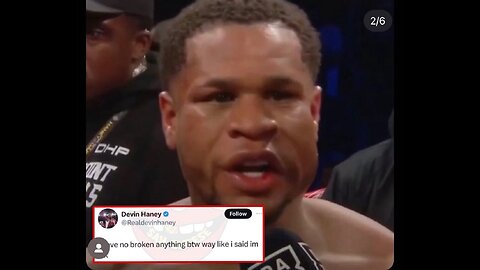 DEVIN HANEY SPARED YALL💯🥊