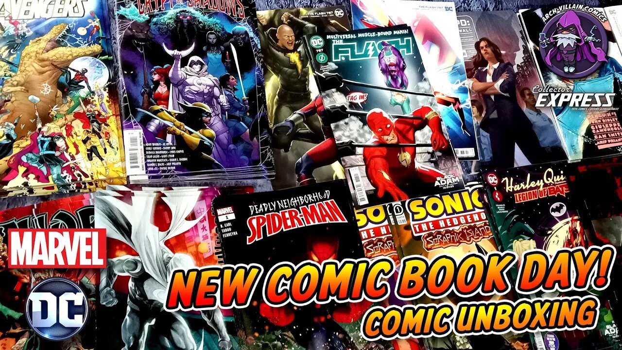 New COMIC BOOK Day - Marvel & DC Comics Unboxing October 19, 2022 - New Comics This Week 10-19-2022