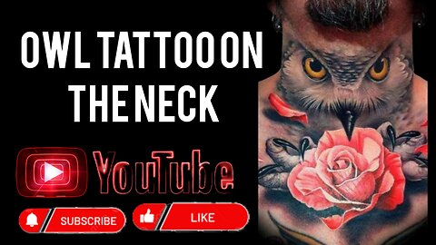 owl tattoo on the neck | owl tattoos | tattoo