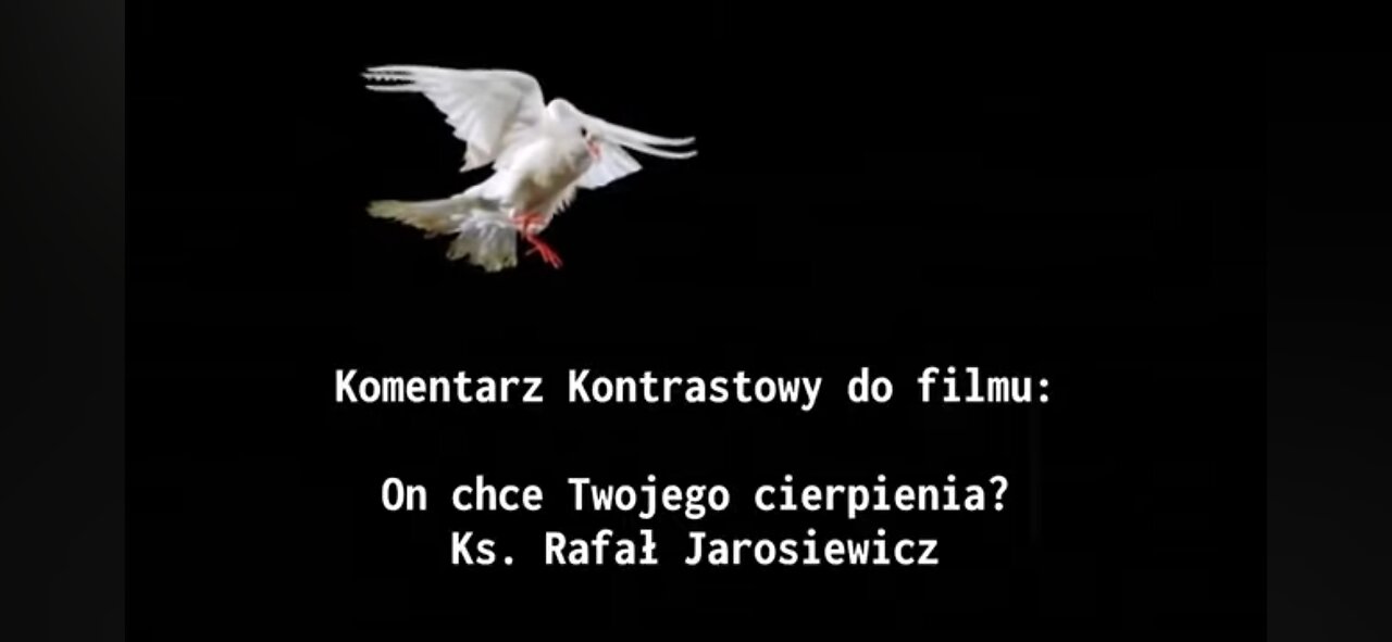 On chce twojego cierpienia? Ks. Rafał Jarosiewicz.