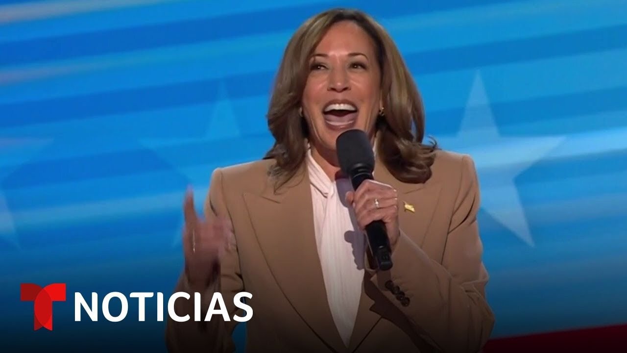 Primera aparición de Kamala Harris en la Convención Nacional Demócrata | Noticias Telemundo