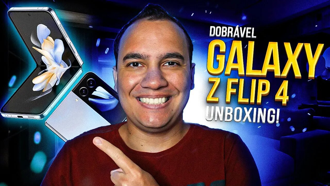 Galaxy Z Flip 4, PEQUENO e POTENTE DOBRÁVEL da SAMSUNG! Unboxing e Impressões