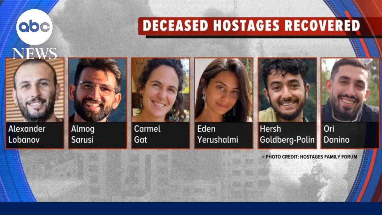 IDF recovers bodies of 6 hostages, including Hersh Goldberg-Polin