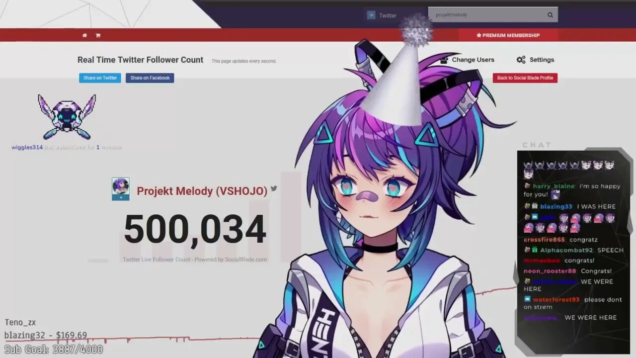 Mel Does the Face for 500k Followers