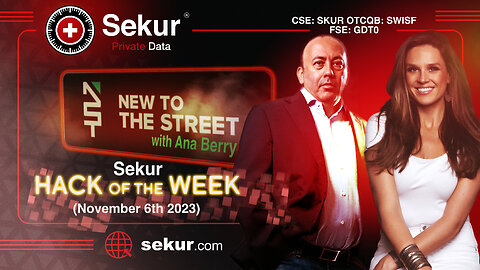 Sekur Private · Interview : New to The Streets “Weekly Hack” with Ana Berry