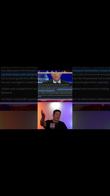 Tucker Carlson planning to host his own GOP debate 🟠⚪🟣 NPC Politics