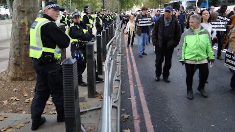 London Anti-Vaccine Passport Protest - 30th October 2021: Part 7 To Parliament Square