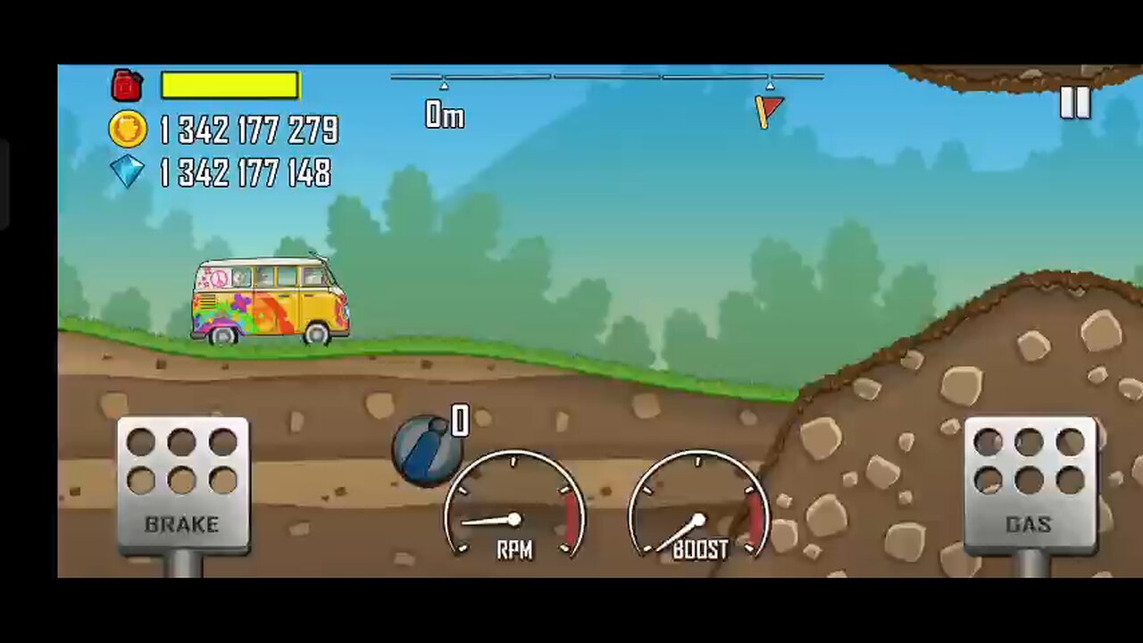 hill climb racing first gameplay school bus