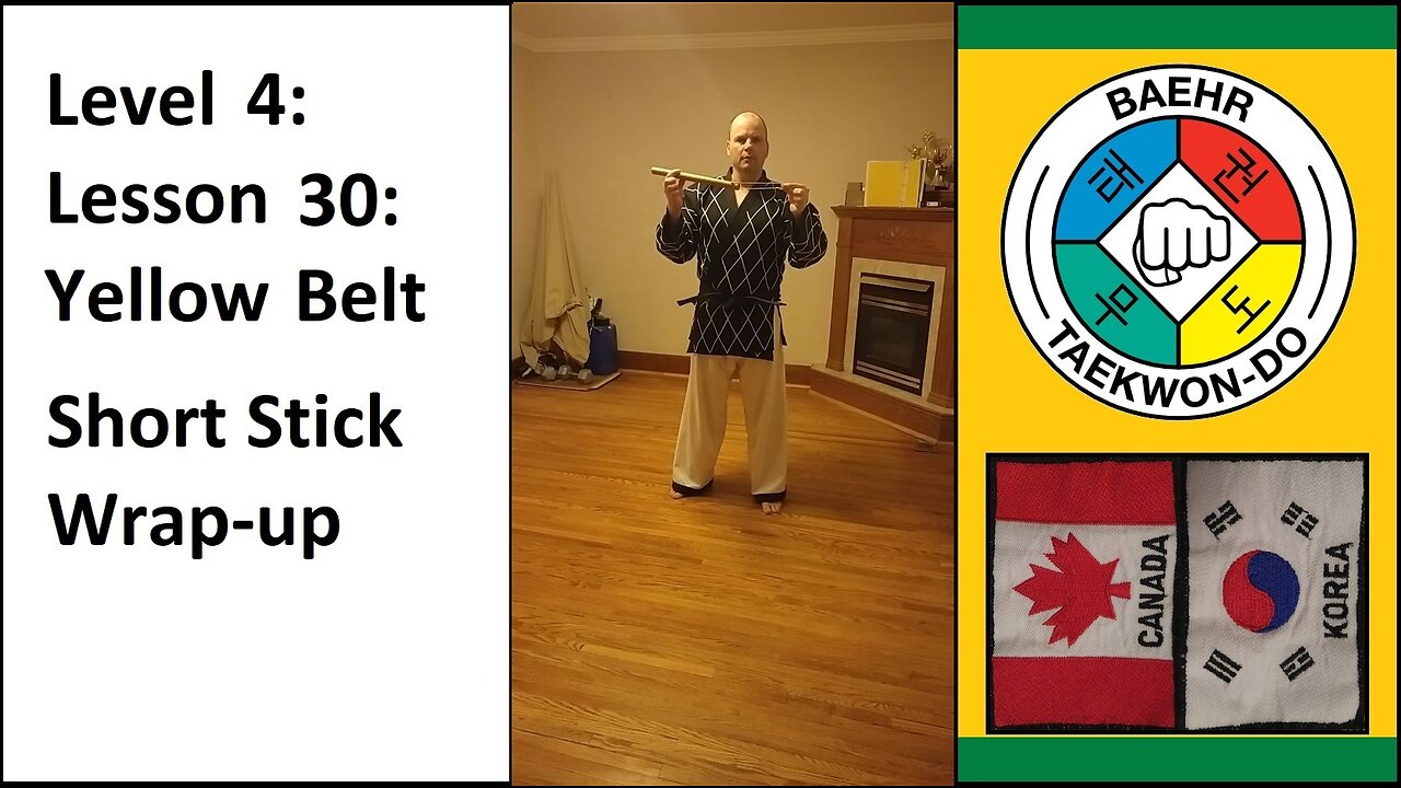 Baehr Taekwondo: 04-30: Green Stripe - Short Stick - Wrap-up