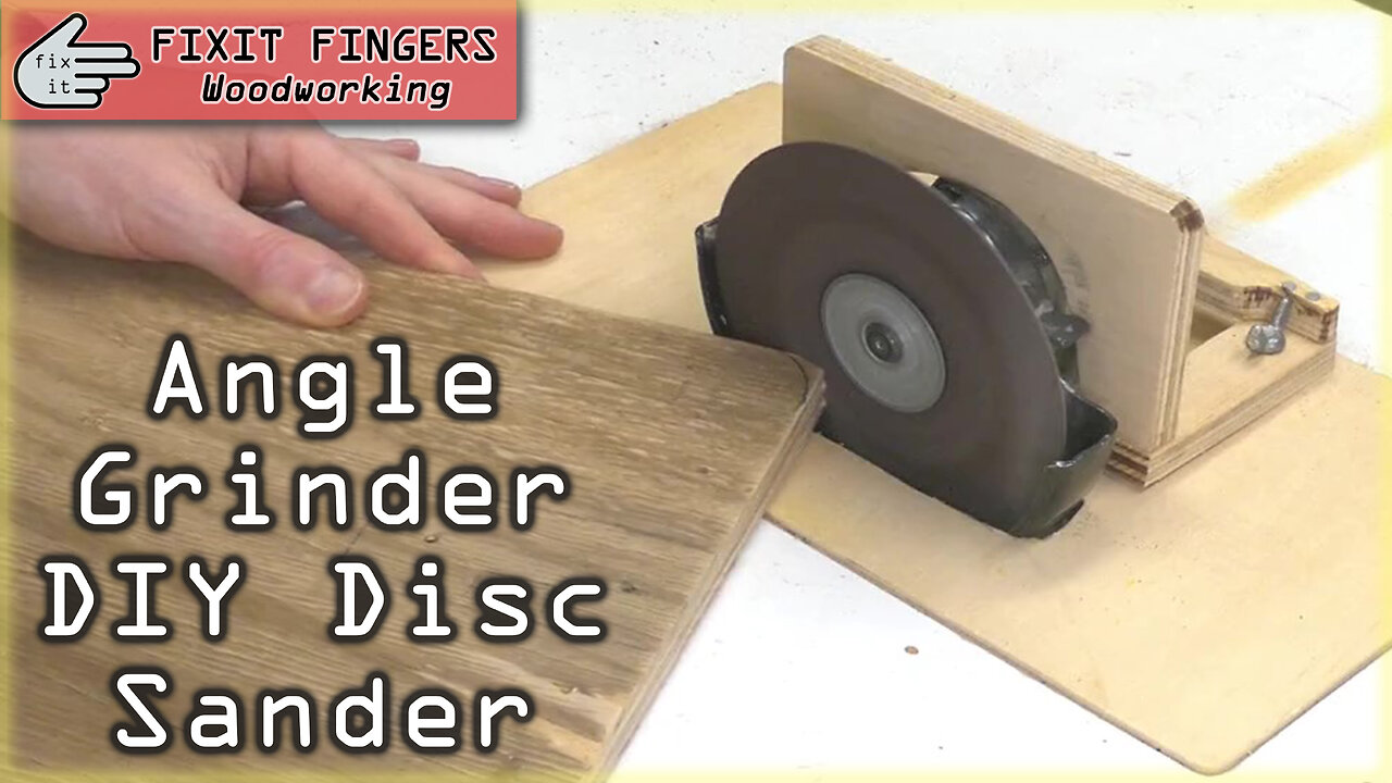 Turn an Angle Grinder into a DIY Disc Sander