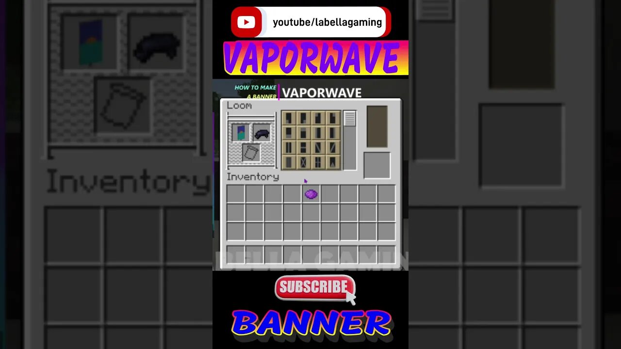 Vaporwave Banner| Minecraft