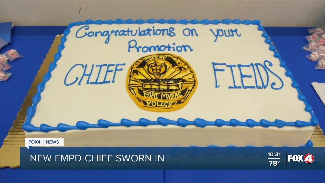 Fort Myers Police Chief Jason Fields sworn into his new position