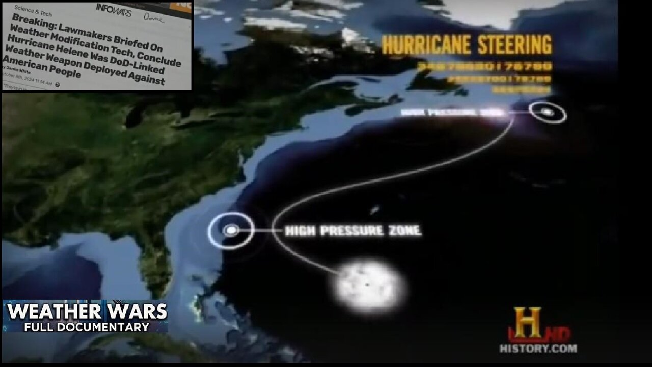 Alex Jones Has Doc's! Witnesses! Biden Admin Could KILL Hurricanes! WEATHER WARS DOCUMENTARY 10/12/24