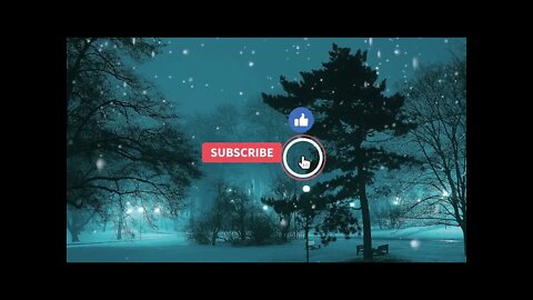 Beautiful Relaxing Music with Snow Falling to Relax Mind Body, Positive Energy, Stress Relief