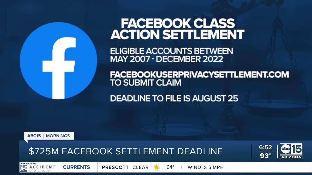 Act fast! Arizonans can be part of Facebook's $725 million settlement