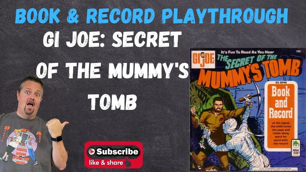 Playthrough of the Vintage GI Joe: Secret of the Mummy's Tomb Book and Record Set 1973 #1966