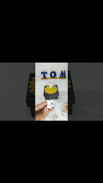 JOGO DE CHÁ EM BISCUIT miniatura feito a mão. Se inscreve para mais dicas. ❤️😍