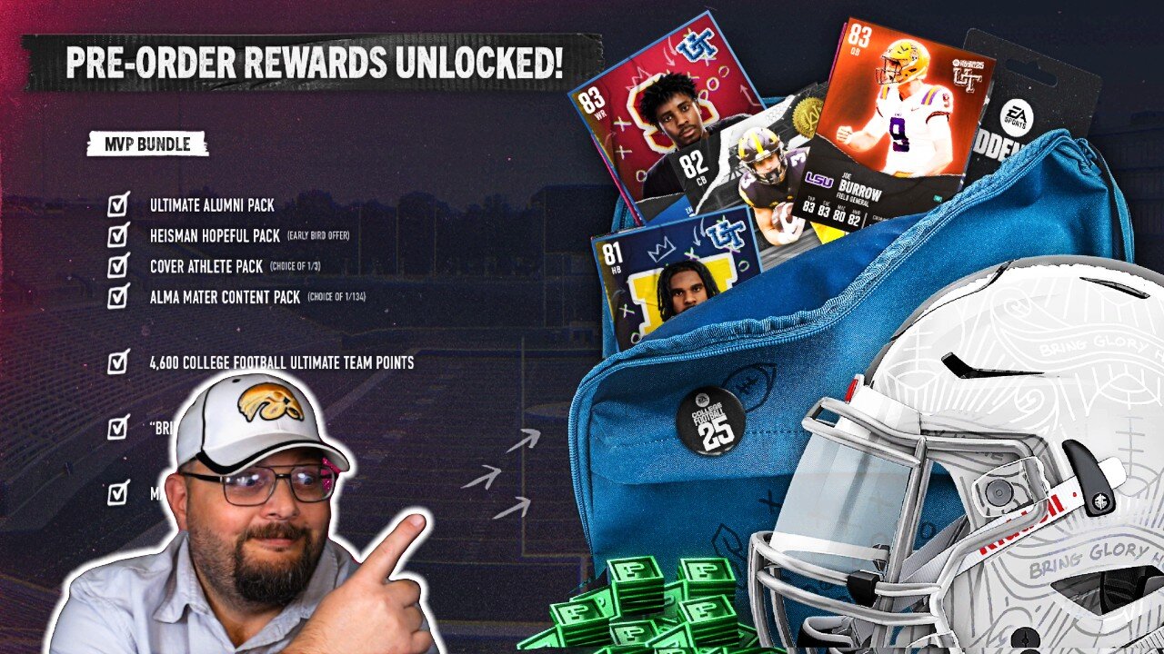 I opened my CUT MVP bundle packs : EA College Football 25 no money spent Episode 1