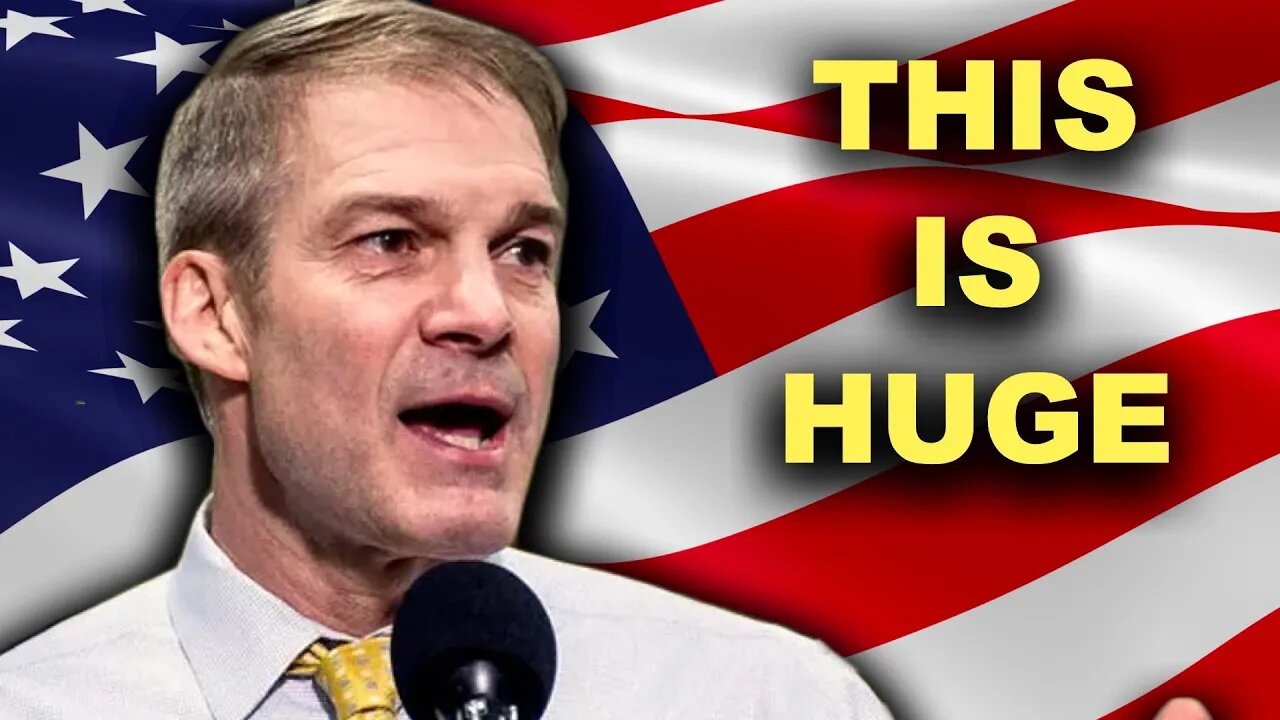 BREAKING: JIM JORDAN JUST SHOCKED THE WORLD!!