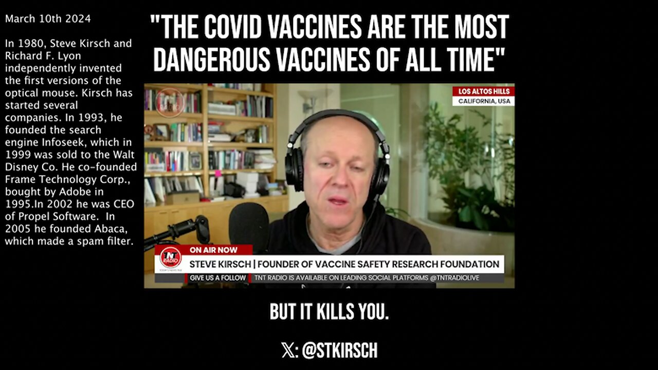 COVID Vaccines | "COVID Vaccines Are the Most Dangerous Vaccines of All Time." - Steve Kirsch (Tech Entrepreneur) + "The Vaccines That Saved Us from COVID Are Now Being Used to Beat Cancer." - Joe Biden | Trump's Response?