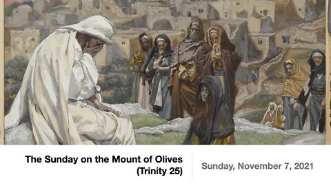 The Sunday on the Mount of Olives (Trinity 25) - November 7, 2021