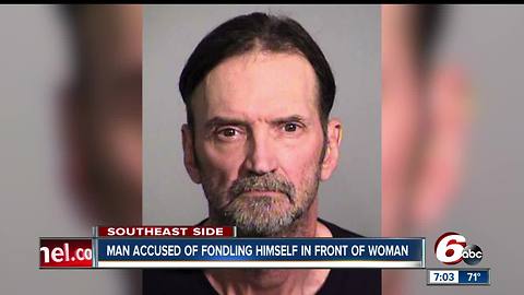 Man accused of fondling himself has history of similar charges