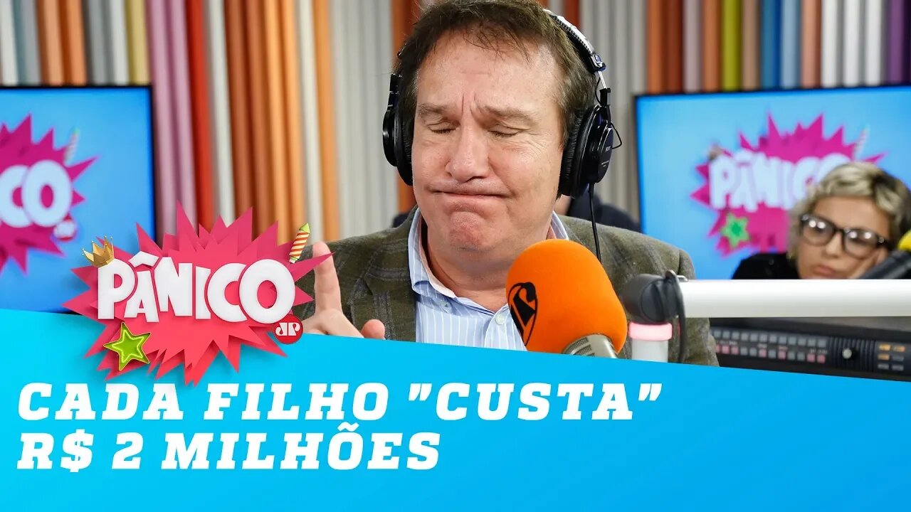Emílio faz a conta: cada filho "custa" R$ 2 milhões