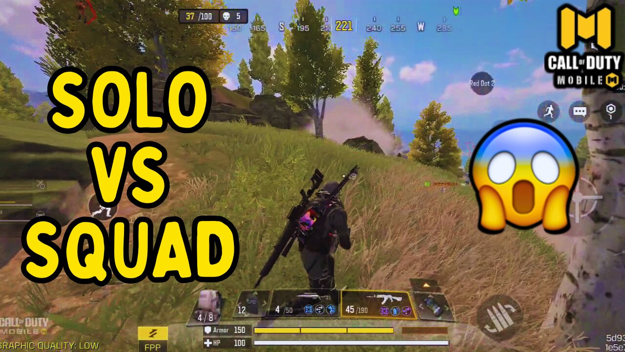 SOLO vs SQUAD SITUATION 😱 | Call Of Duty Mobile